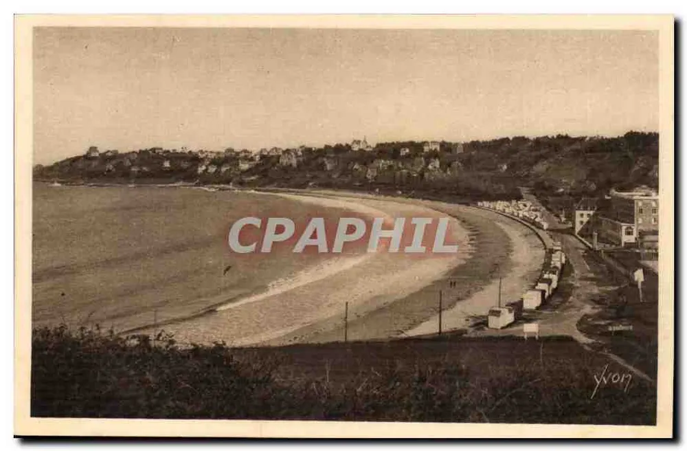 Côte de Granit - Perros-Guirec (C. du-N.) — Ansicht der Trestnou-Strand von der Clarté-Promenade — VIVO Editions, Paris - Vorderseite