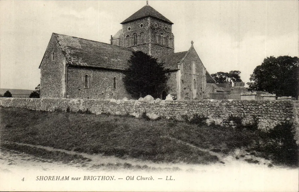 Shoreham near Brighton — Alte Kirche — LL. - Vorderseite