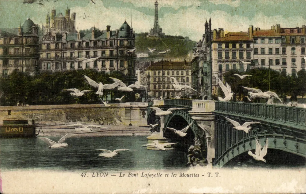 LYON — O Ponte Lafayette e as Garças — T.T. - Frente