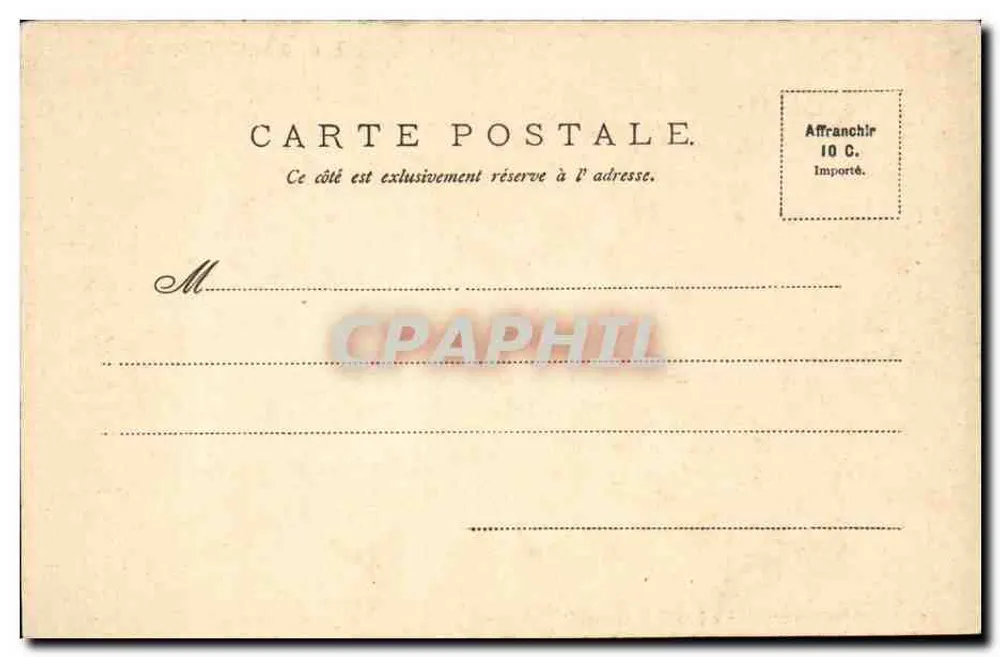 Palazzo di Compiègne — Sala da Bagno dell’Imperatore — Cioccolato & Tè della Compagnia Coloniale - Verso
