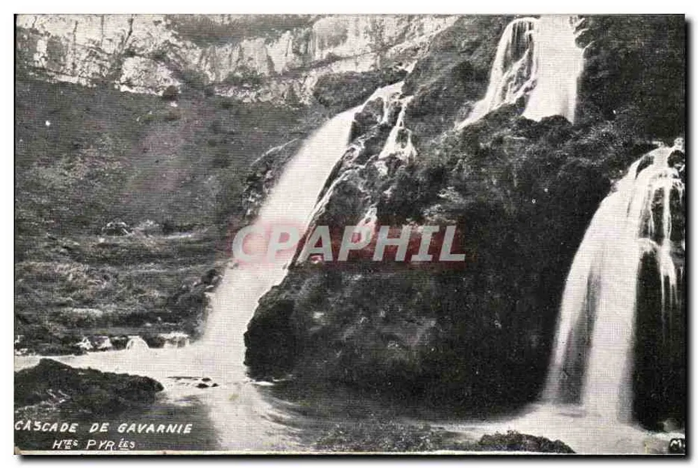 Cachoeira de Gavarnie — Os Pirineus — Carta postal não editada - Frente