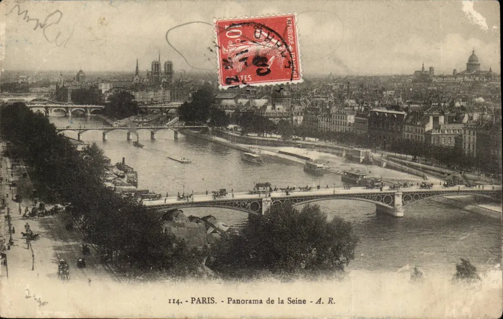 Paris - Panorama da Seine - A.R. - n°114 - Frente