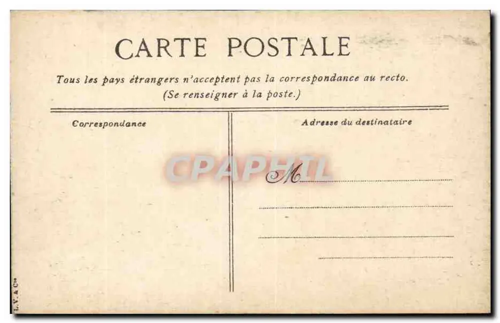Rezinettes Canal d'Ille à Rance — Verlag L.V. & Cie, Nr. 617 - Rückseite
