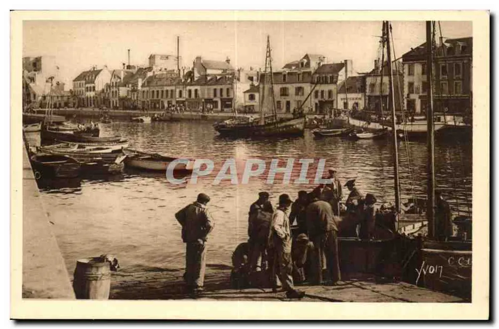 Concarneau (Finistère) — Ankunft der Fischer am Hafen — Yvon, n°3 - Vorderseite
