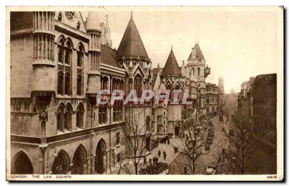 LONDRES. OS TRIBUNAIS DE JUSTIÇA — editor Bayour de Londres, n° 65616 - Frente