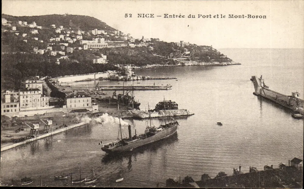 NICE — Entrada do Porto e o Mont-Boron — Editor B.G. n°52 - Frente