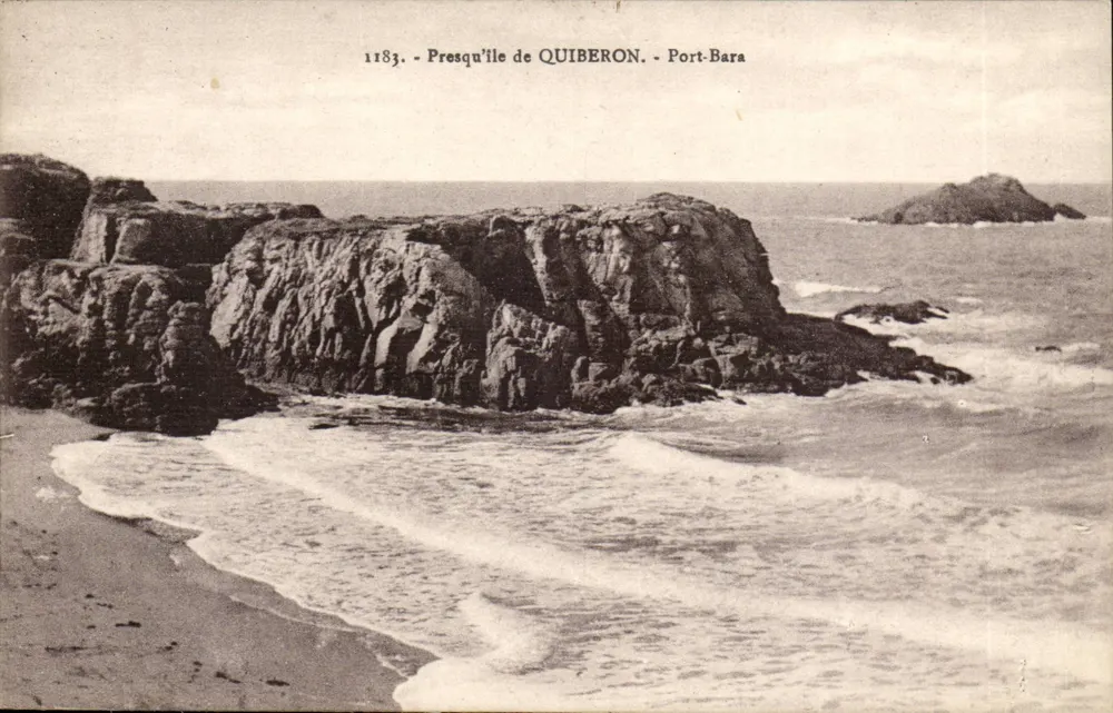 Presqu'île de Quiberon — Port-Bara — n° 1183 - Frente