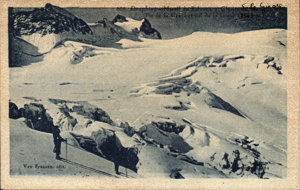 Douphine - Musett do Pelvoux - Glaciar da Girose — Vve Francon, editor - Frente