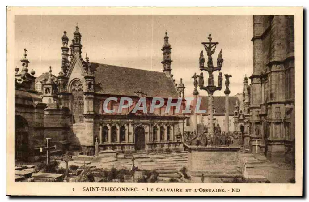 Saint-Thégonnec — Das Calvarium und das Ossarium — ND - Vorderseite