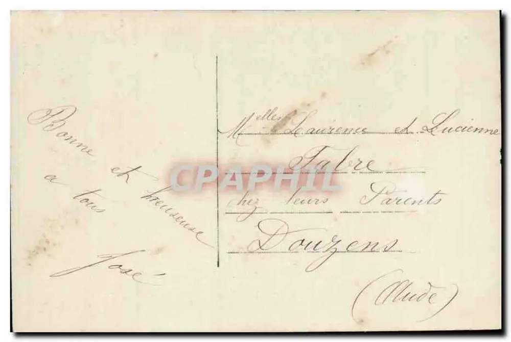 Kleine Mädchen mit Blumenstrauß — Landschaftsszene — Verlag Allyls, Nr. 630 - Rückseite