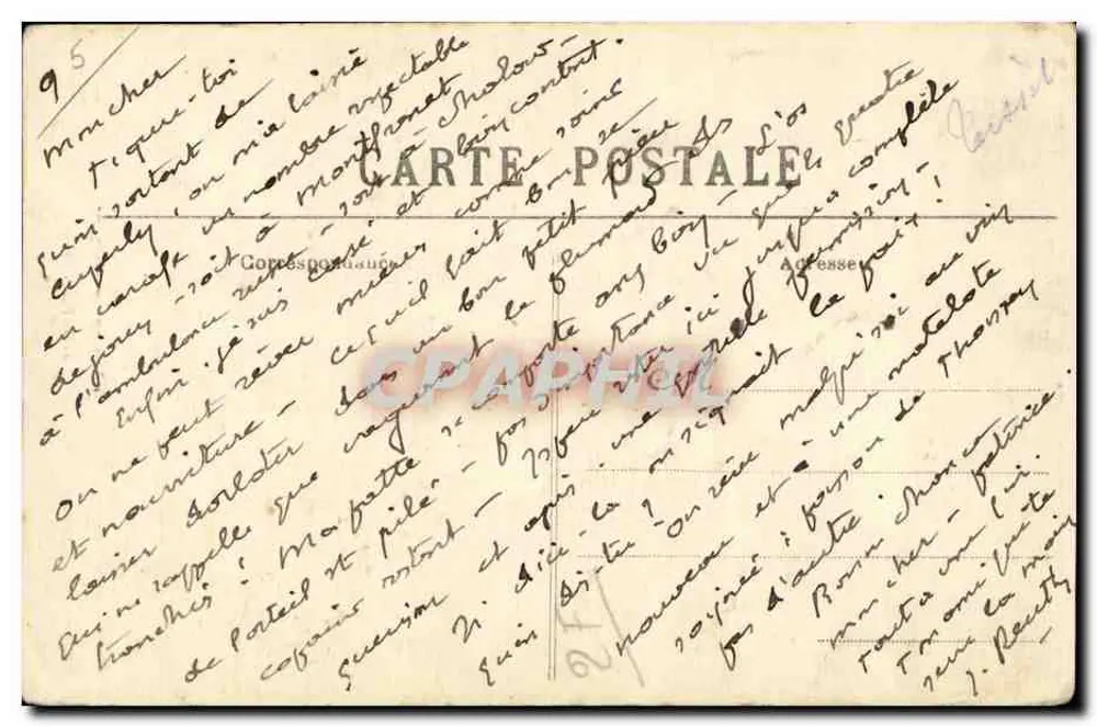 Montargis — O Cão de Montargis — editor C.M. (C.M. Montargis) - Verso