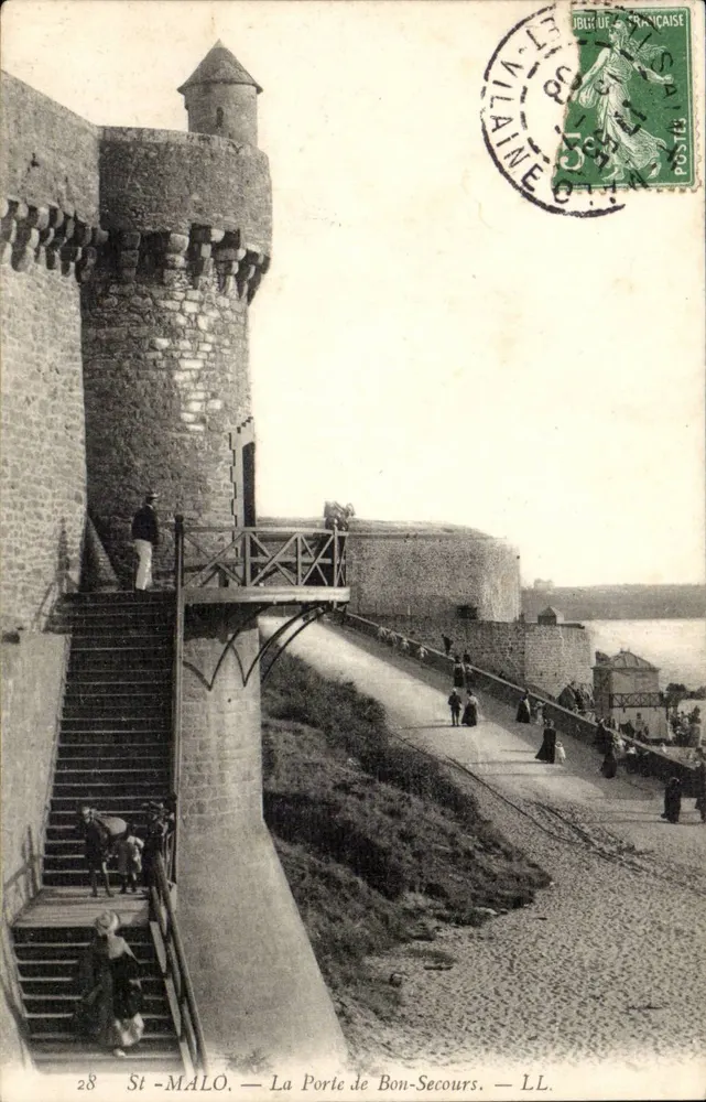 St-Malo — La Porta di Bon-Secours — LL. n°28 - Recto