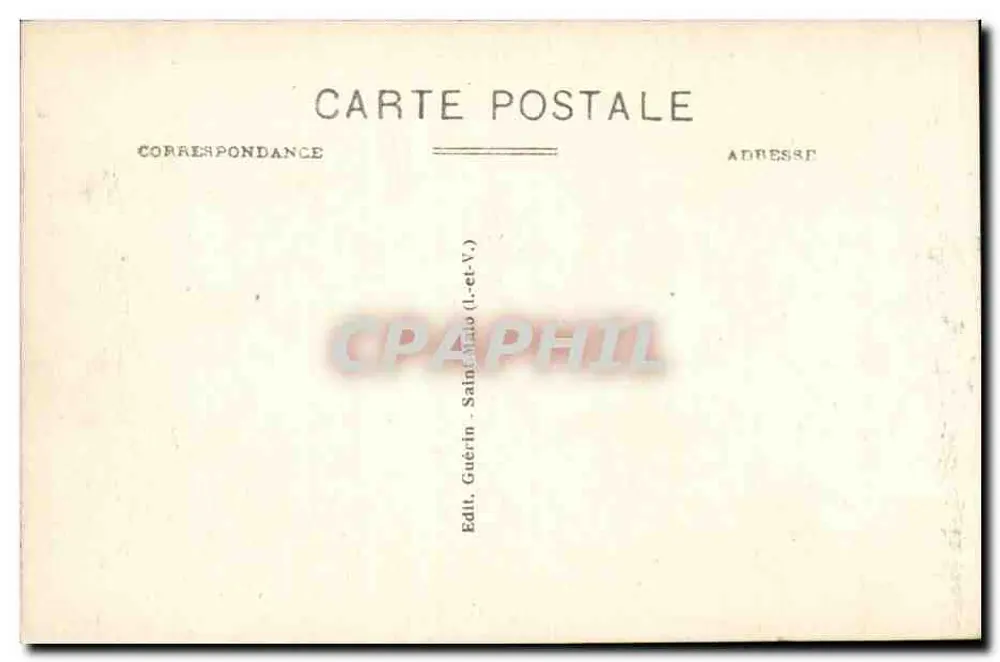 St-Malo - Rue des Petits-Degrés — Côte d’Emeraude — G. F. n°2808 - Verso
