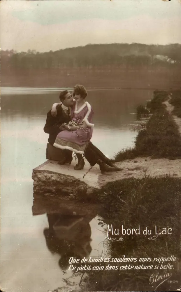 Paar am See — Gloria, Nr. 1204 - Vorderseite