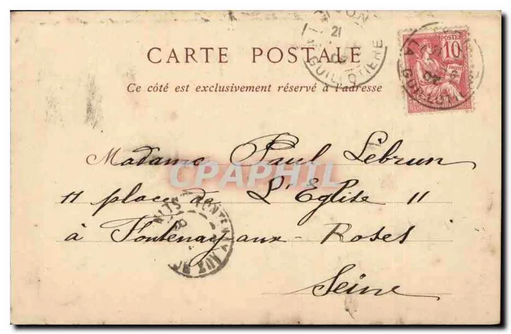 LYON — Abside da Igreja de Fourvières — editor não identificado - Verso