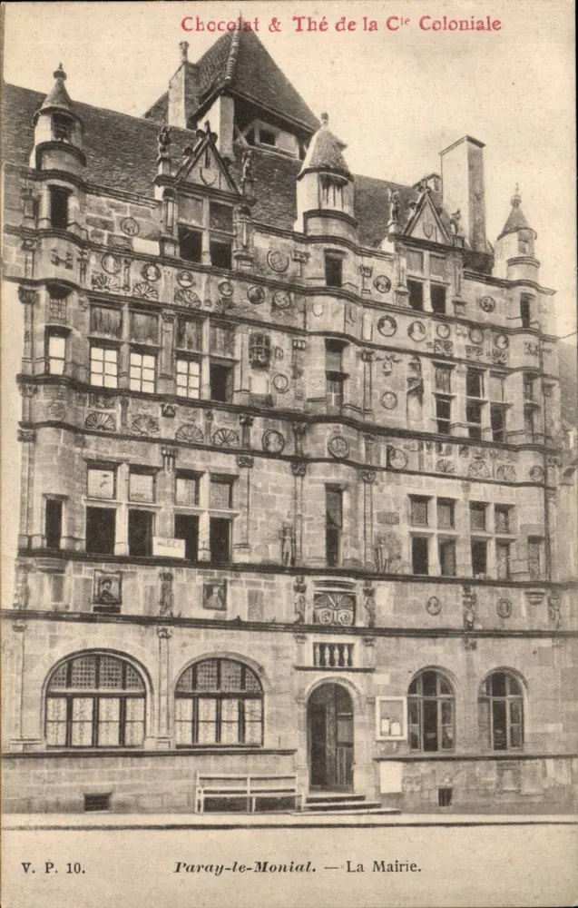 Paray-le-Monial — Das Rathaus — Schokolade & Tee der Kolonialgesellschaft - Vorderseite