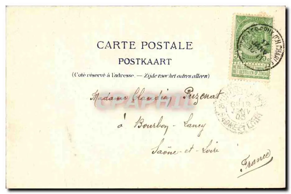 Brüssel — Denkmal Everard T'Serclaes — Verlag C. C. - Rückseite