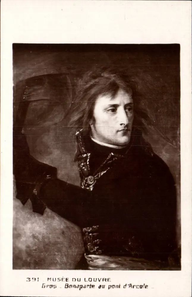 Napoleon Bonaparte am Pont d'Arcole — Musée du Louvre — Serie 391 — Ausgabe Gros - Vorderseite