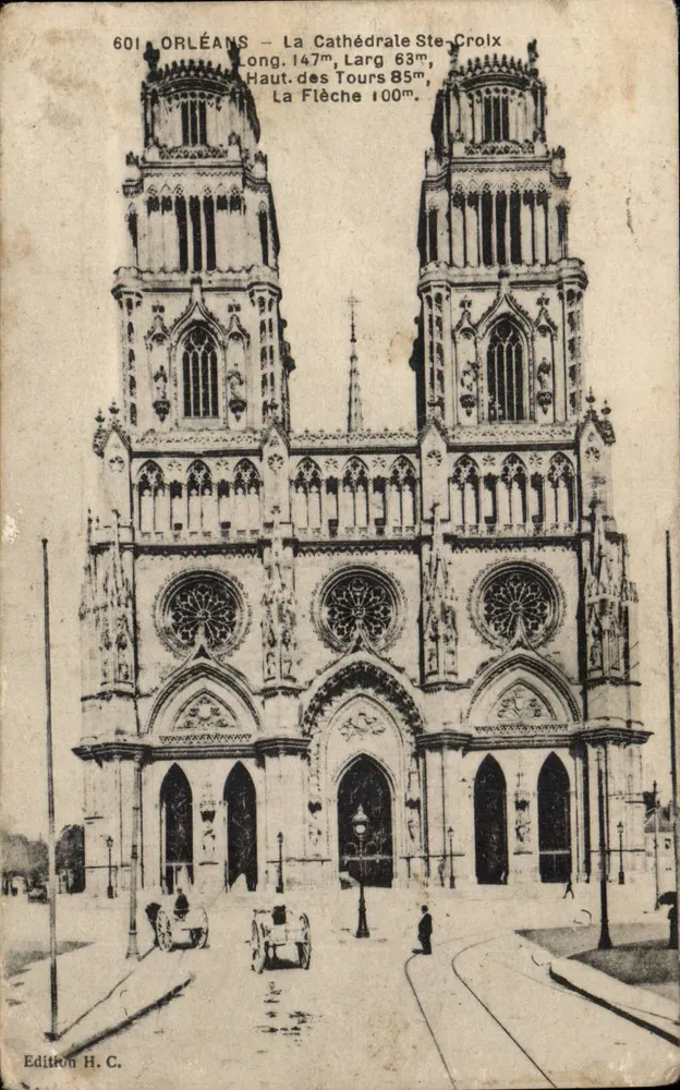 Orléans — A Catedral Ste-Croix — Edição H.C. n°601 - Frente