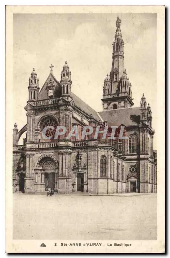 Ste-ANNE d'AURAY - A Basílica — editor CH DES ARTS PHOTOMÉCANIQUE STRASBOURG-SCHILTIGHEIM, n°2 - Frente
