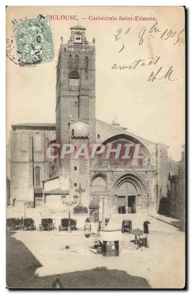 Toulouse — Catedral São Etienne — editor não visível - Frente