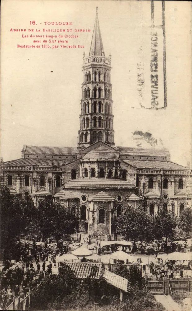 Toulouse — Abside da Basílica de São Sernin — Editor anônimo, n° 16 - Frente