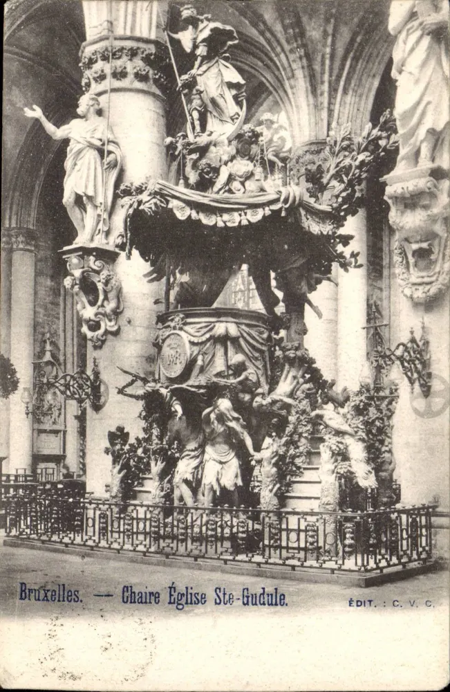 Brüssel — Kirche St. Gudule — Verlag C.V.C. - Vorderseite