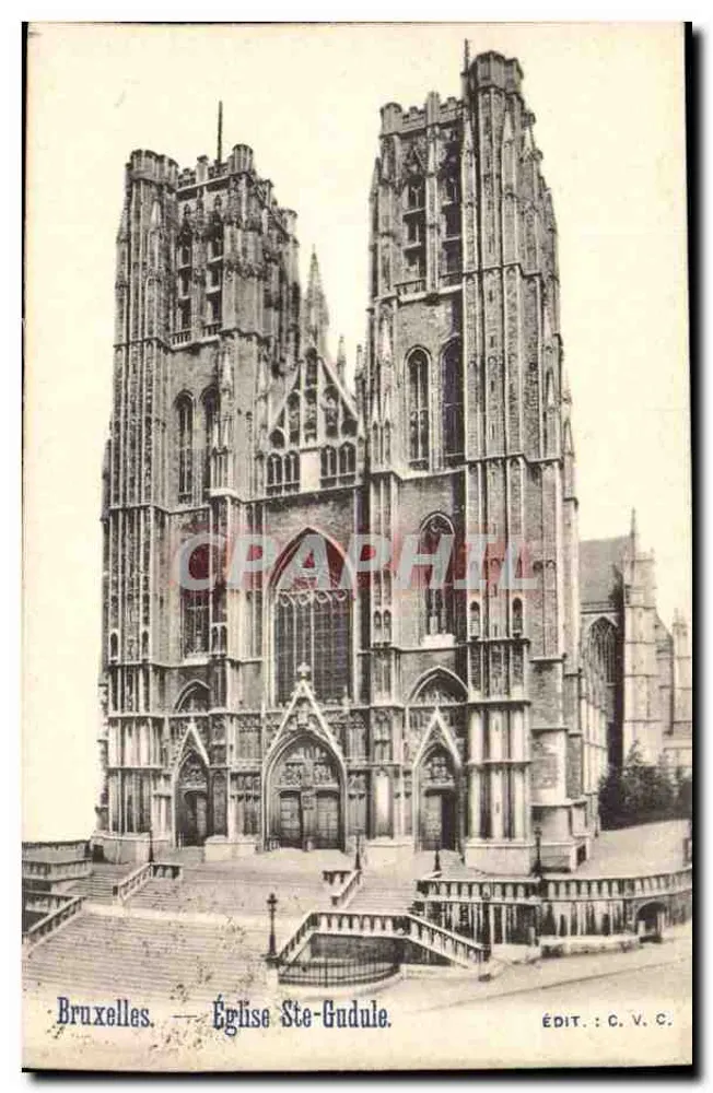 Brüssel — Kirche Ste-Gudule — Verlag: C. V. C. - Vorderseite