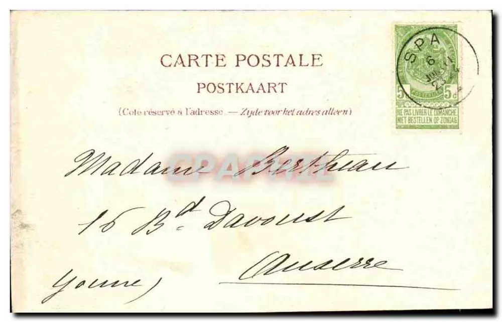 Spa - Promenade Meyerbeer — editor Y.-J.-H. III - Verso