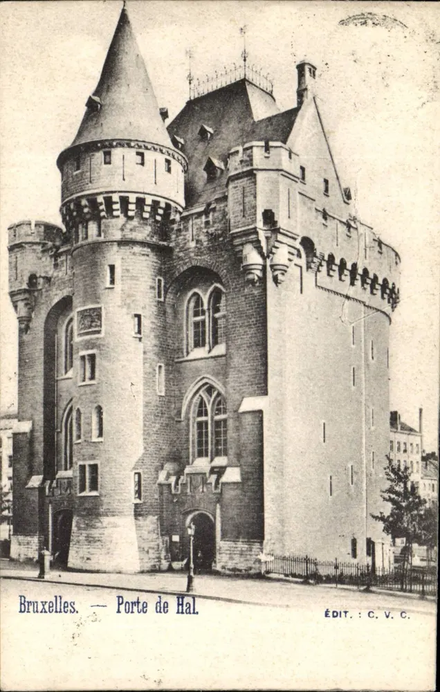 Bruxelas — Porta de Hal — Édit. C.V.C. - Frente