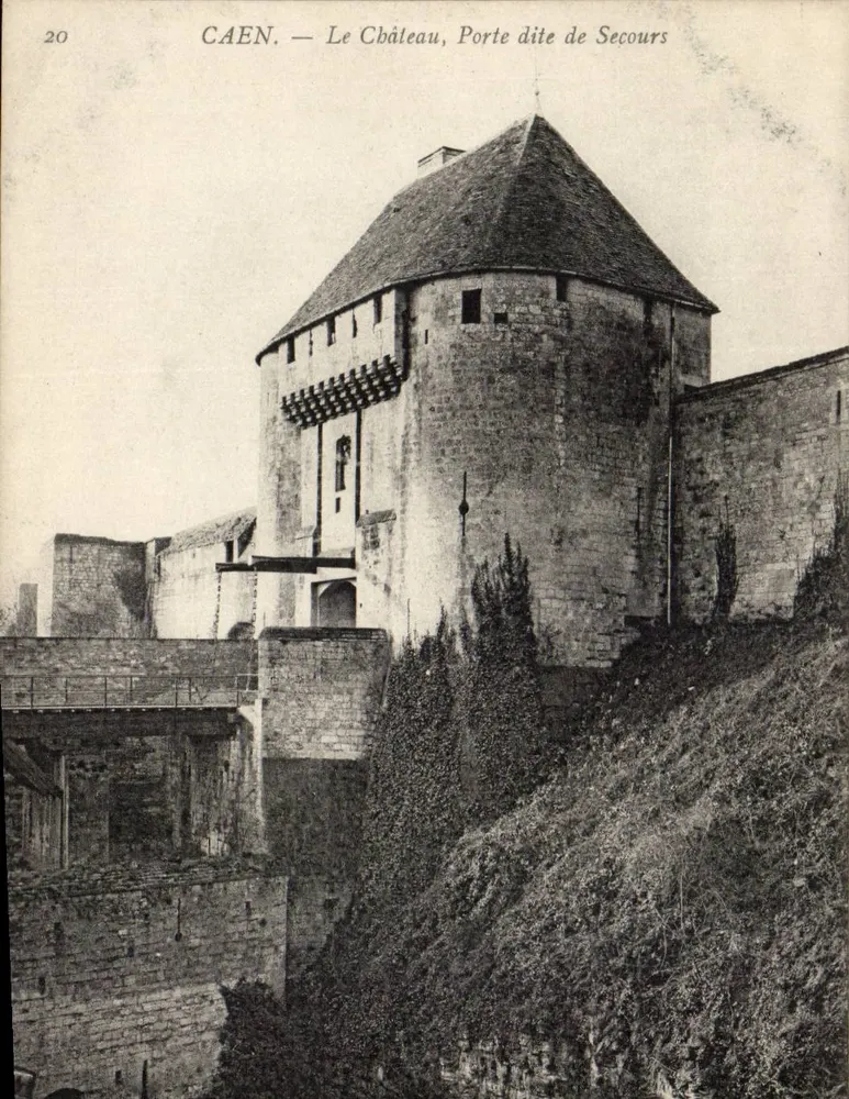CAEN — O Castelo, Porta chamada de Secours — Editor desconhecido, n° 20 - Frente