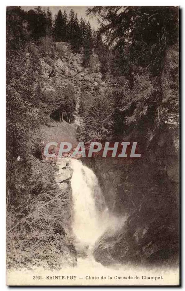 Sainte-Foy — Caduta della Cascata di Champet — edizione A.B.E.R.T. n°3931 - Recto
