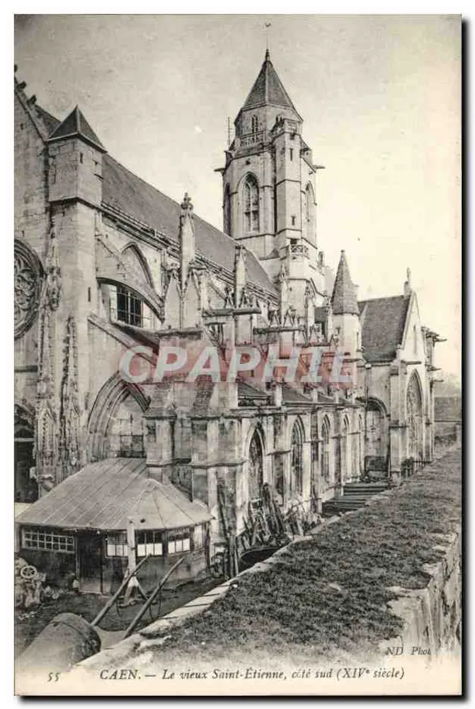 CAEN — Der alte Saint-Étienne, südliche Seite (14. Jahrhundert) — ND Phot - Vorderseite