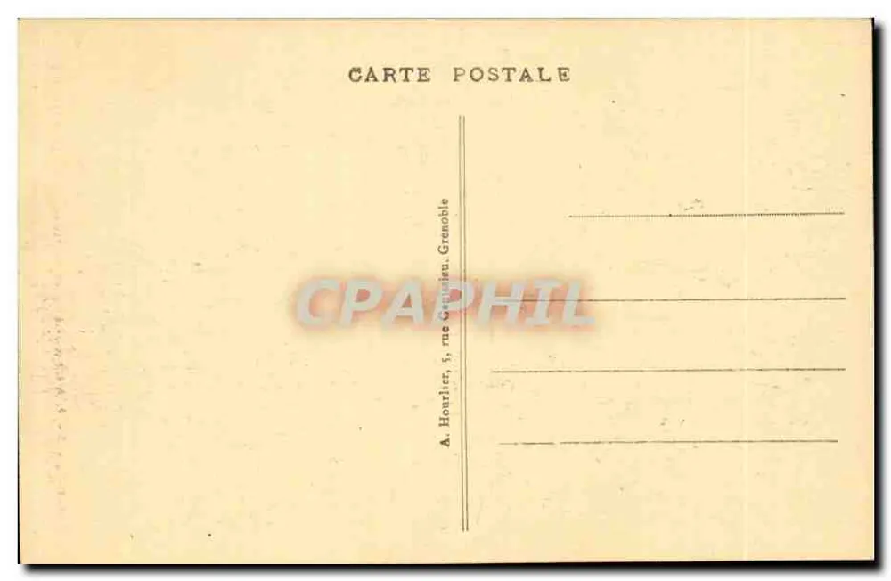 Der Weiße Gletscher und die Grande Sagne (3779 m.) — 8402-1 — A. Hourlier, 5, rue Grenoble, Grenoble - Rückseite