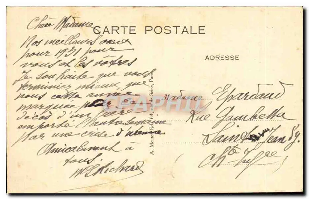 A Lavadeira — Museu de Reims — Cl. Bulloz - Verso