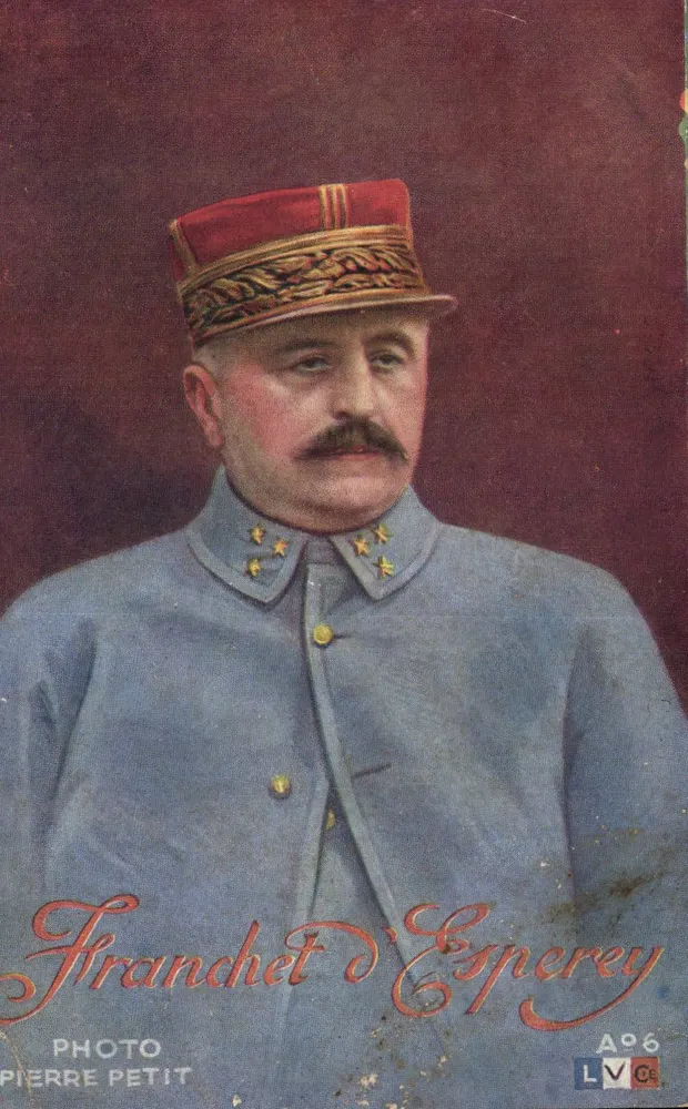 Franchet d'Esperey — Generale francese — Foto Pierre Petit, serie A°6 - Recto
