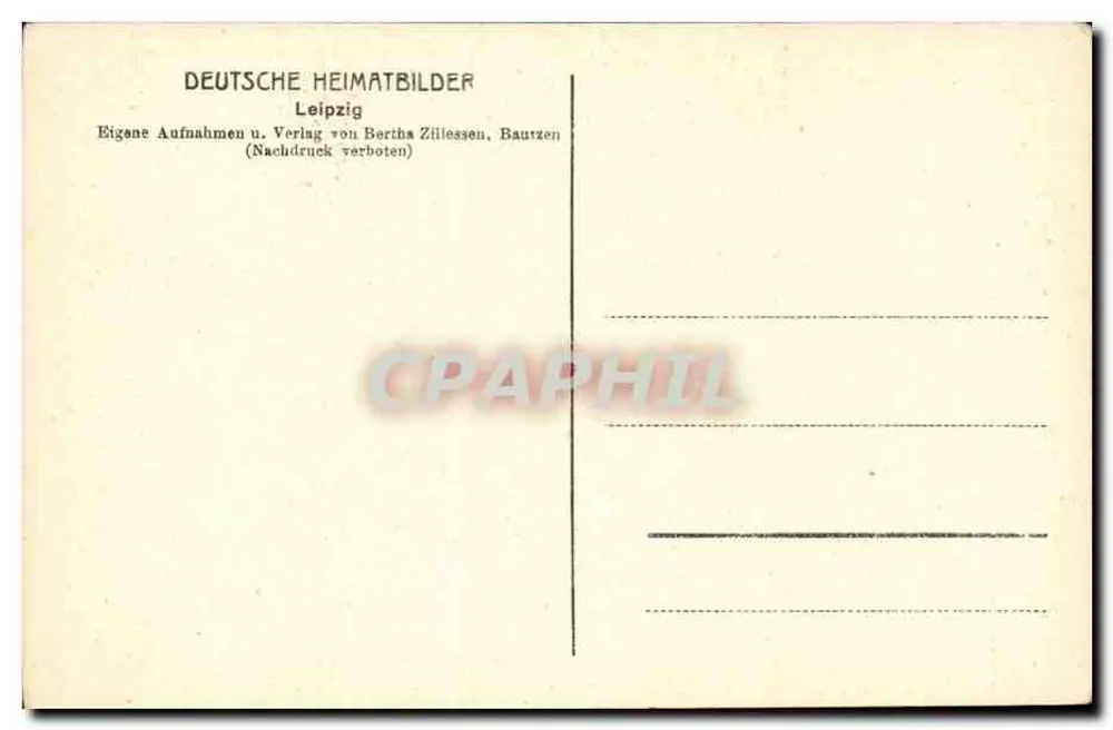 Leipzig — Laubengang en el antiguo Ayuntamiento — Deutsche Heimatbilder, Leipzig - Reverso