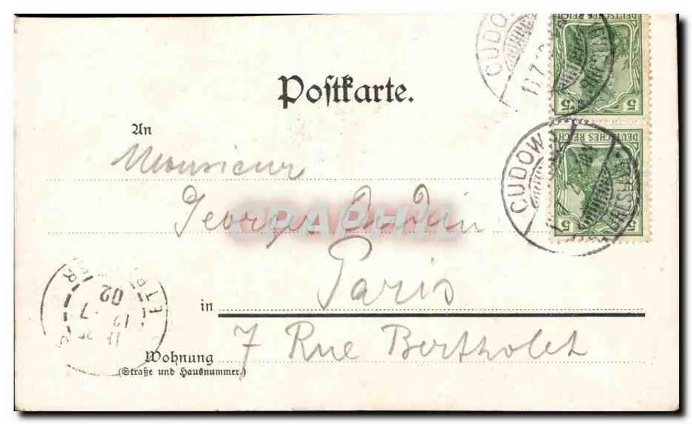 Rübezahl's Lustgarten mit dem Eichhörnchen — Heuscheuer, Deutschland — A.W. 106 - Rückseite