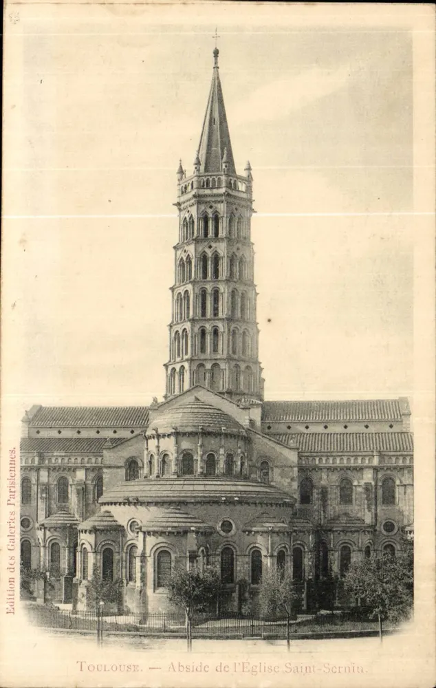 Toulouse — Abside da Igreja de São Sernim — Edição das Galerias Parisienses - Frente