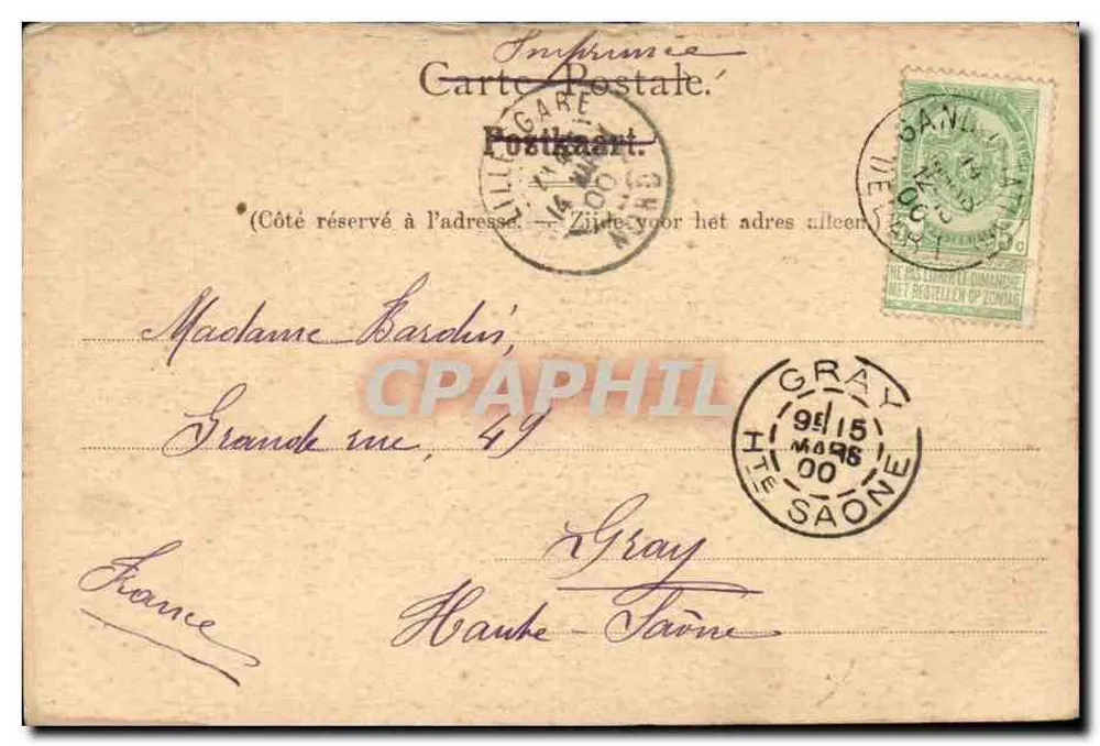 Maison des Tisserands — Gent, Belgien — Ed. Nels, Brüssel, Serie 33, Nr. 29 - Rückseite