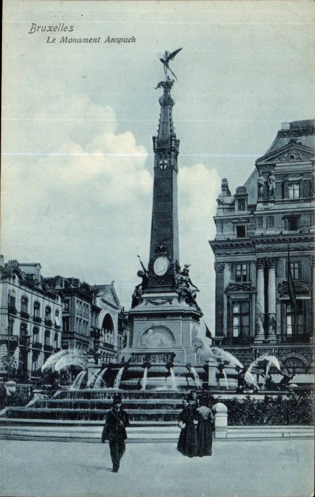 Brüssel - Das Anspach-Monument - anonymer Verleger, Seriennummer nicht sichtbar - Vorderseite