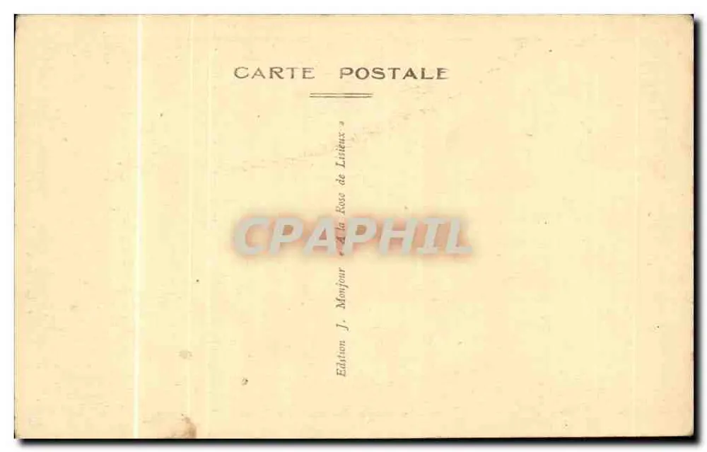 Lisieux — Avenida da Imagem — Edição J. Monjour - Verso