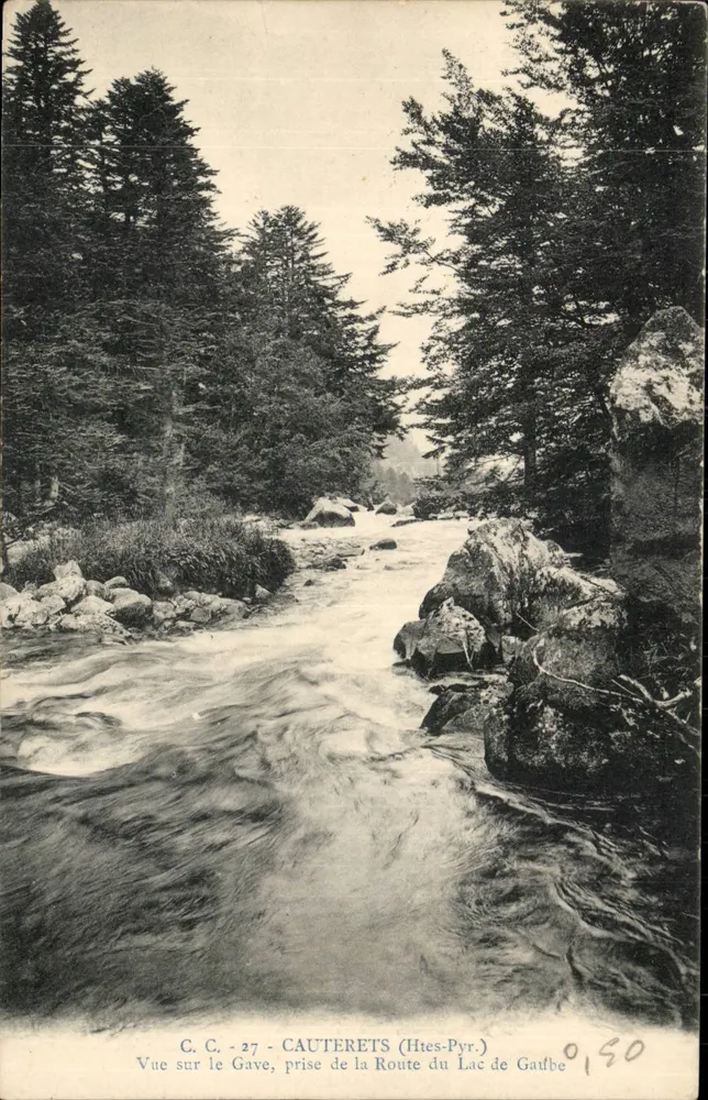 Ansicht des Gaves - Cauterets (Höhe Pyrénées) - C.C. Nr. 27 - Vorderseite