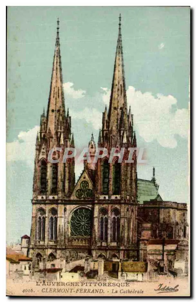 Clermont-Ferrand — A Catedral — Ideal, n° 4016 - Frente