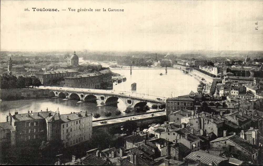 Toulouse — Allgemeiner Blick über die Garonne — P.B. - Vorderseite