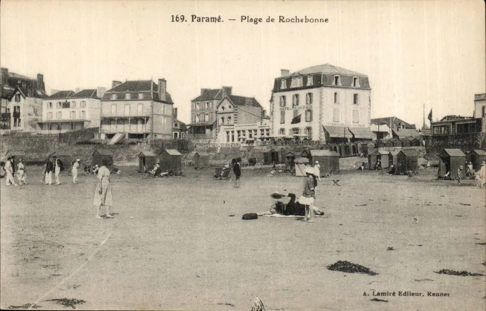 Praia de Rochebonne — Paramé — A. Lamiré Editeur, Rennes - Frente