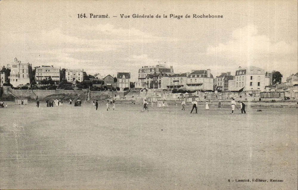 Paramé — Allgemeiner Blick auf den Strand Rochebonne — Lamiré, Verlag, Rennes - Vorderseite