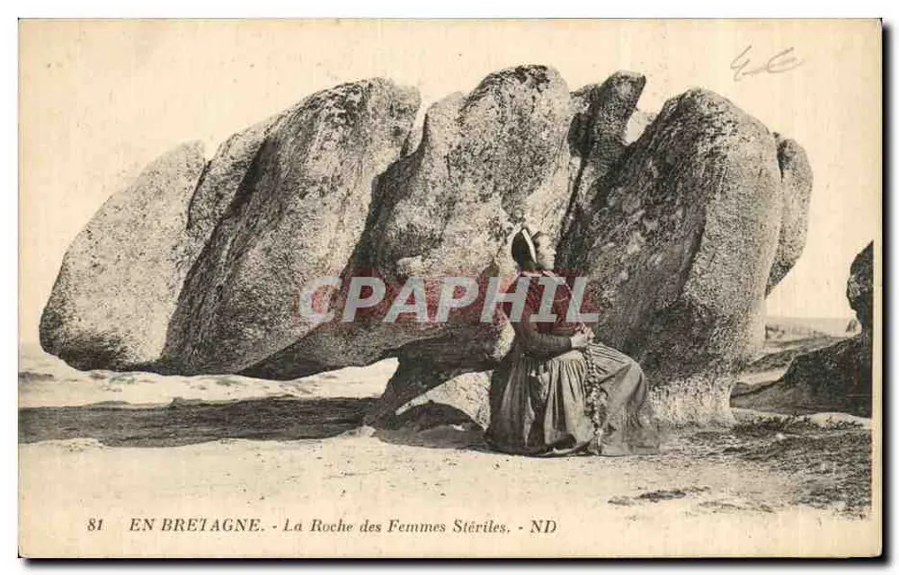 In der Bretagne - Die Felsen der Sterilen - ND - Vorderseite