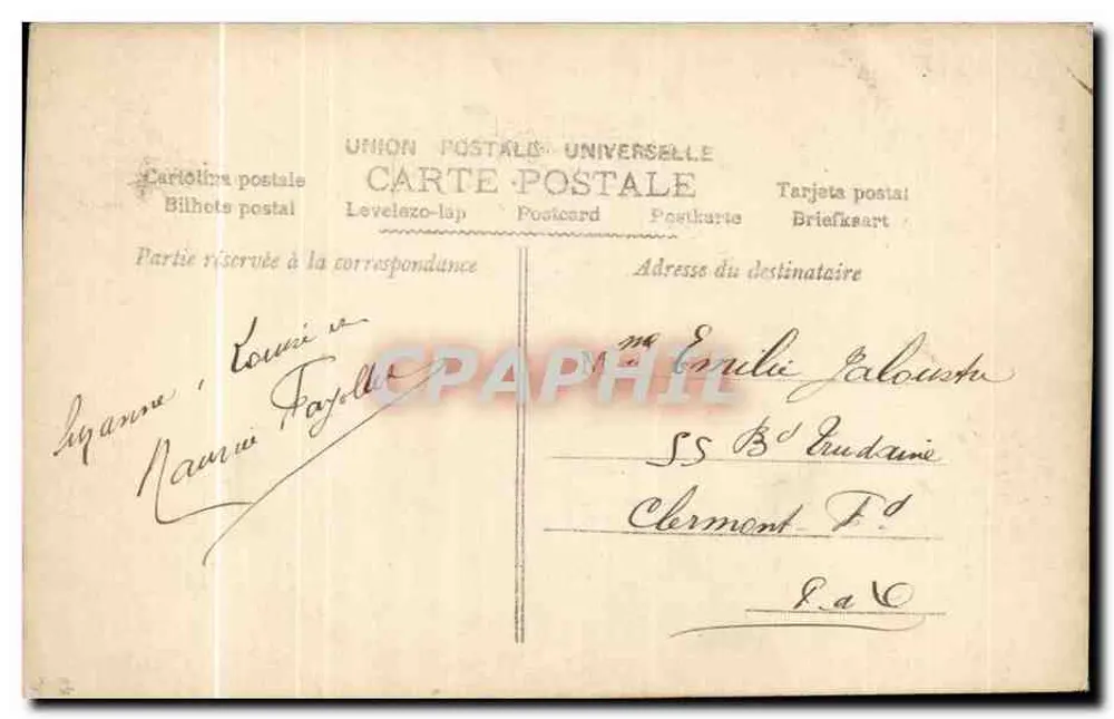 Lächelnde Mädchen mit Blumenkorb — Frohe Feier — U.D.D. n°339 - Rückseite