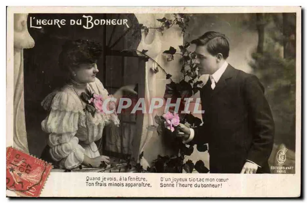 L'Heure du Bonheur — Künstlerverlag Paris — Seriennummer nicht sichtbar - Vorderseite